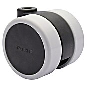 Wagner System Möbel-Doppelbockrolle (Traglast: 50 kg, Gleitlager, Mit Rückenloch, Durchmesser Rolle: 59 mm) | BAUHAUS