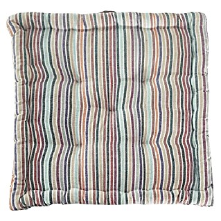 Cojín de suelo New Stripes (45 x 45 cm, Multicolor, 100% algodón)
