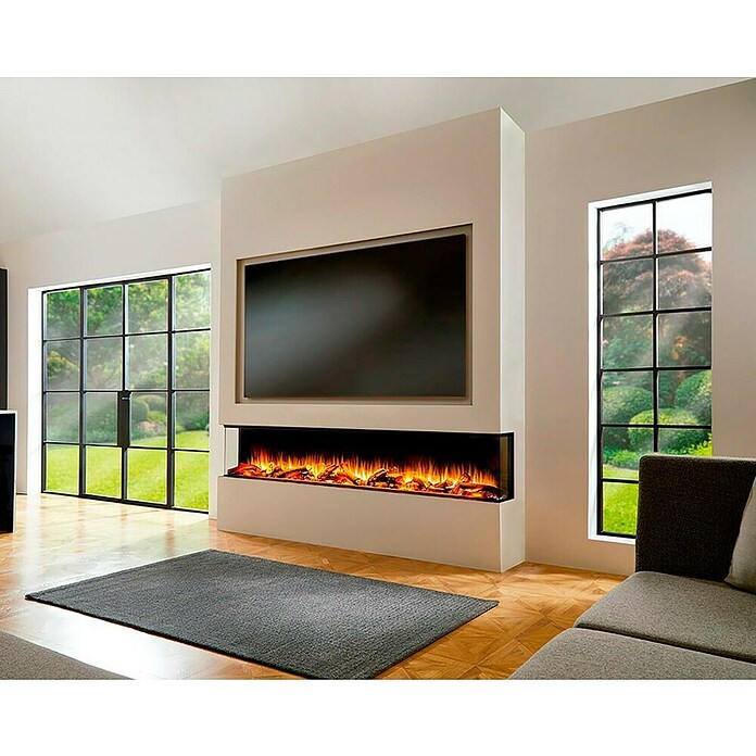 Charlton & Jenrick Chimenea eléctrica Ecoflame i2200E (1.500 W, Negro, L x An x Al: 30 x 223,2 x 56 cm) | BAUHAUS