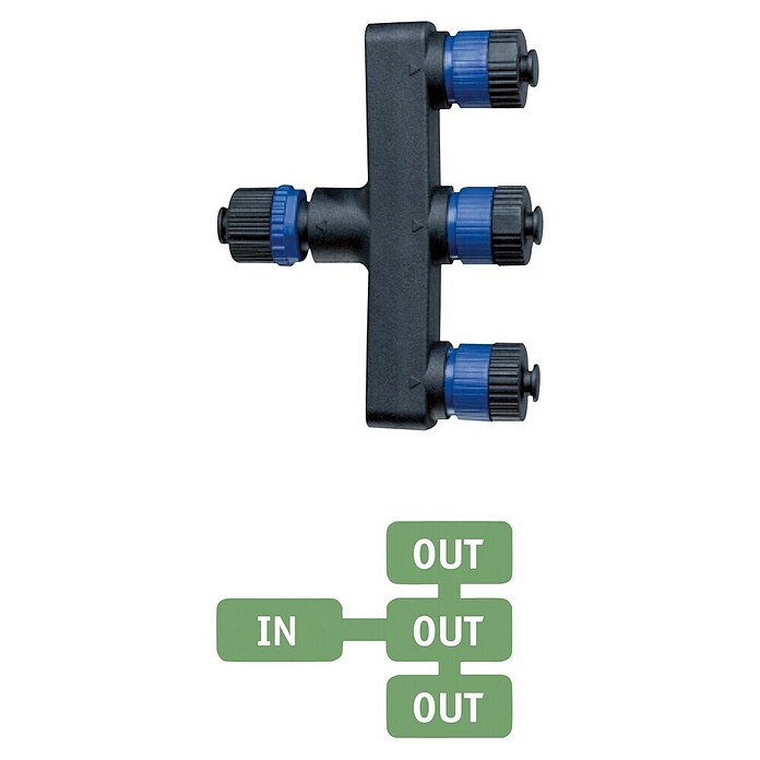 Paulmann Plug & Shine Distribuidor (x 3, Potencia máx.: 150 W, IP68, 24 V)