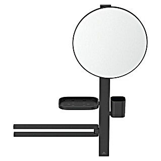 Ideal Standard Cosmeticaspiegel Alu+ M700 (Diameter: 32 cm, Zwart)