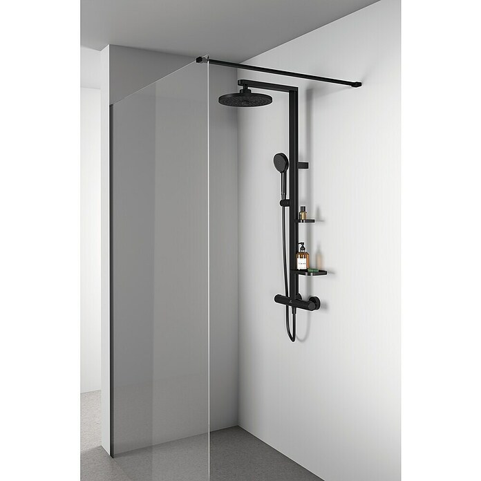 Ideal Standard Regendoucheset Alu+ (Zwart, Diameter douchekop: 26 cm) | BAUHAUS