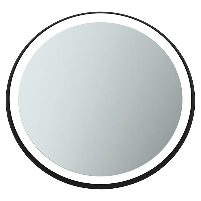 Ideal Standard Led-lichtspiegel, rond Conca (Diameter: 65 cm, Zwart) | BAUHAUS
