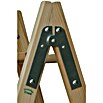 Escalera de tijera (Altura de trabajo: 3,05 m, Número de peldaños: 10 ud., Carga soportada: 150 kg, Madera) | BAUHAUS
