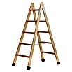 Escalera de tijera (Altura de trabajo: 3,05 m, Número de peldaños: 10 ud., Carga soportada: 150 kg, Madera) | BAUHAUS
