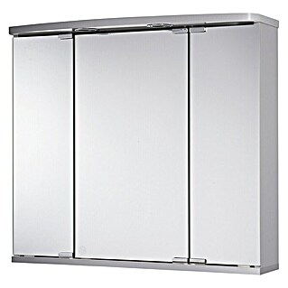 Jokey LED-Spiegelschrank Doro (B x H: 67,4 x 60 cm, Holz, Silber)