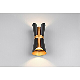 Trio Lighting Aplique de pared LED Coat (Negro, IP20, GU10)