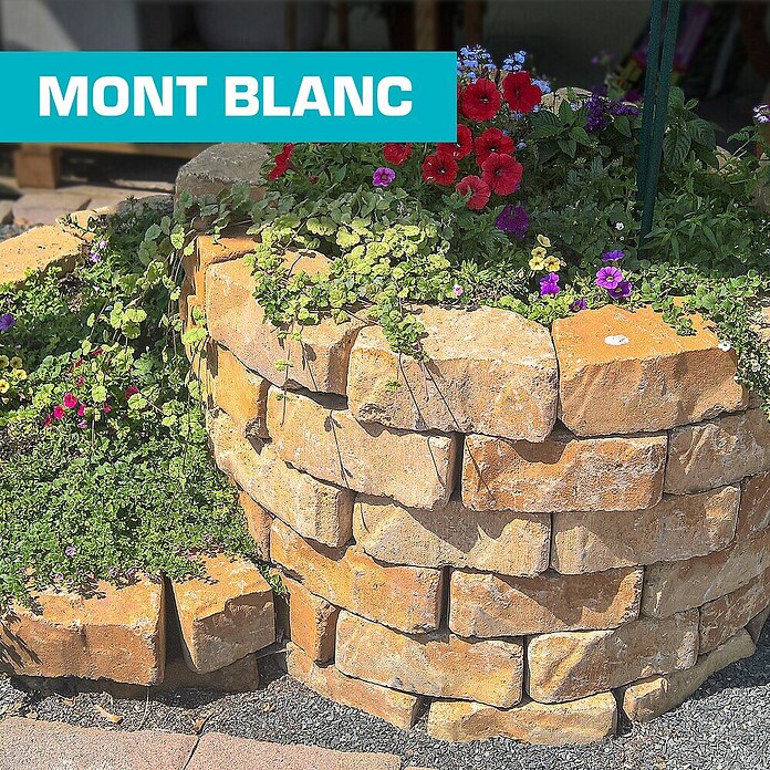 Min2C Kräuterspirale Mont Blanc (L x B: 160 x 140 cm, Beton, Beige/Braun)