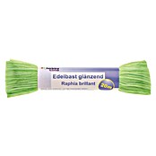 Glorex Hobby Time Edelbast (Glänzend, Grün, 20 m, Viskose)