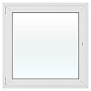 Solid Elements Kunststofffenster New Basic (100 x 100 cm, Verglasung: 2-fach, DIN Anschlag: Links, Weiß)