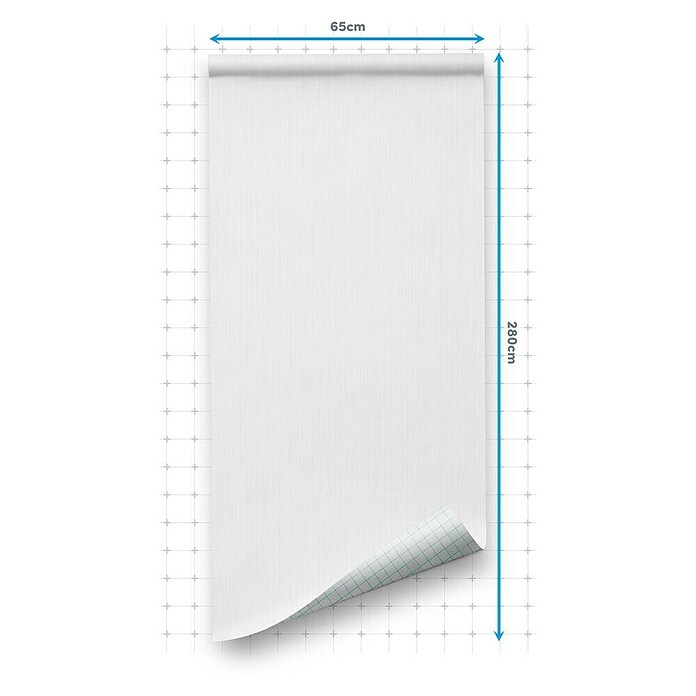 Papel pintado de vinilo autoadhesivo Sequoya (Blanco, L x An: 280 x 65 cm) | BAUHAUS