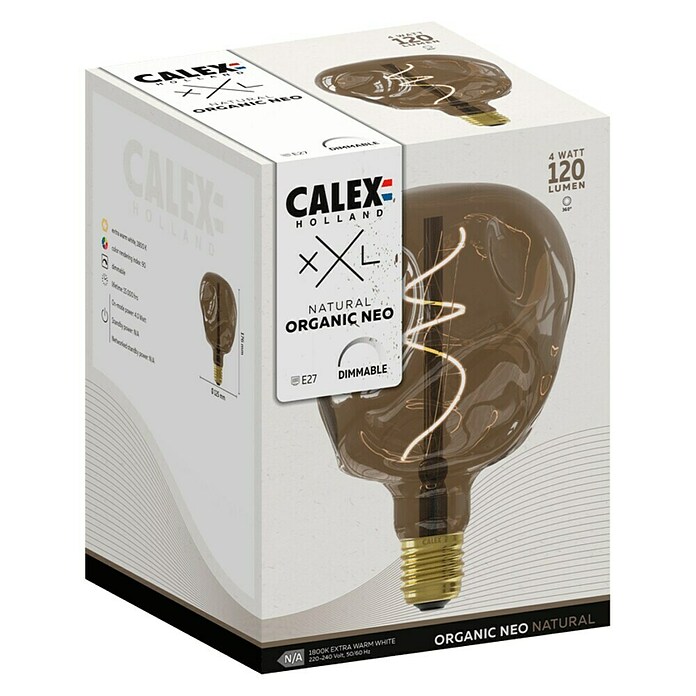 Calex Ledlichtbron XXL Organic Neo Natural (4 W, Levensduur: 15.000 u) | BAUHAUS