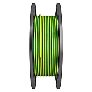 Bricable Cable unipolar a metros tierra (H07Z1-K, Número de cables: 1, 4 mm², Verde/Amarillo)