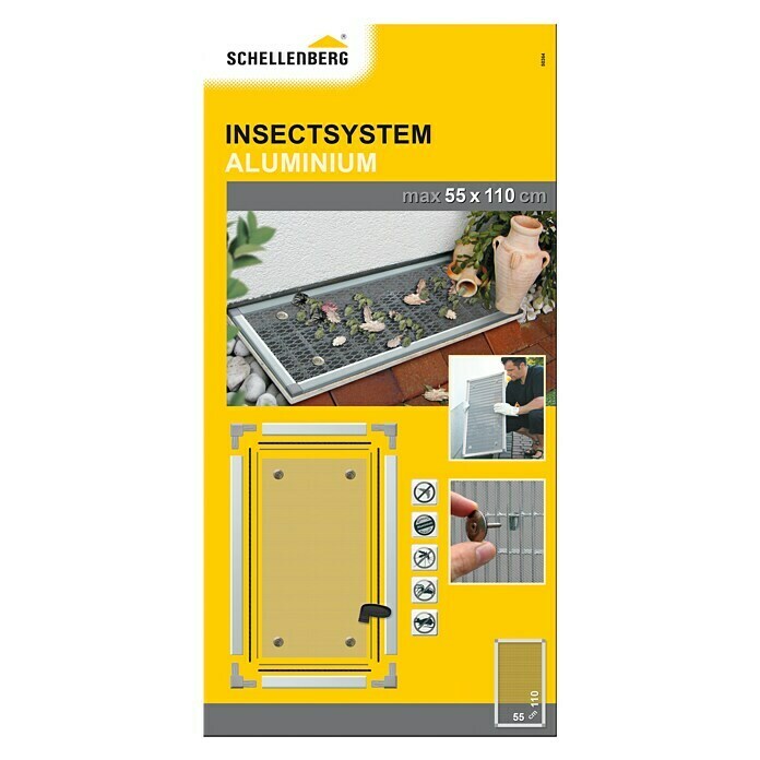 Schellenberg LichtschachtabdeckungB x H: 55 x 110 cm, Aluminium Front View