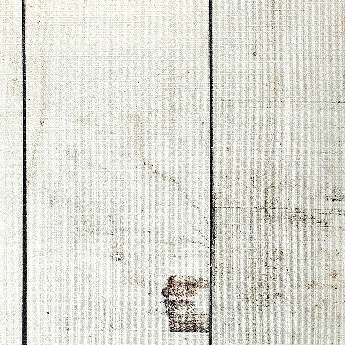 Papel pintado de vinilo autoadhesivo Madera (Blanco, L x An: 280 x 65 cm) | BAUHAUS