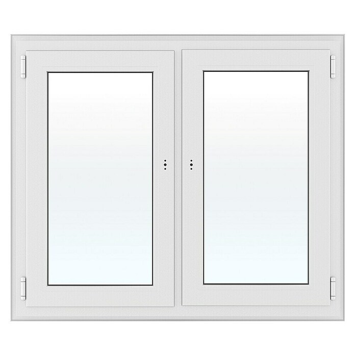 Solid Elements Kunststofffenster Basic (120 x 110 cm, Verglasung: 3-fach, DIN Anschlag: Links/Rechts, Außen: Anthrazit, Innen: Weiß) | BAUHAUS