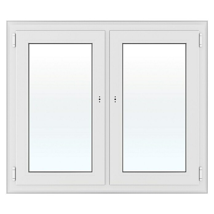 Solid Elements Kunststofffenster Basic (150 x 110 cm, Verglasung: 3-fach, DIN Anschlag: Links/Rechts, Außen: Anthrazit, Innen: Weiß) | BAUHAUS