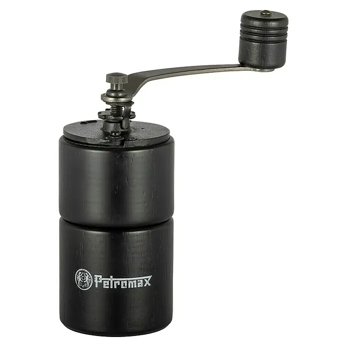 Petromax Kaffeemühle - Ø x H: 6 x 18 cm, Schwarz, Holz - Petromax Kaffeemühle: Handbetriebene Mühle mit Mahlgradeinstellung für Kaffeeliebhaber, ideal für präzises Mahlen und individuellen Kaffeegenuss.
