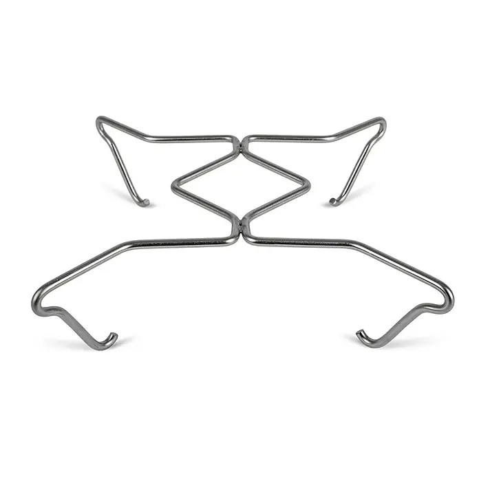 Petromax Topfuntersetzer - Edelstahl, Silber - Silberner Topf-Untersetzer mit geometrischen Formen, ideal für heiße Töpfe und Pfannen. Ein stilvolles und praktisches Küchenaccessoire für jeden Haushalt.