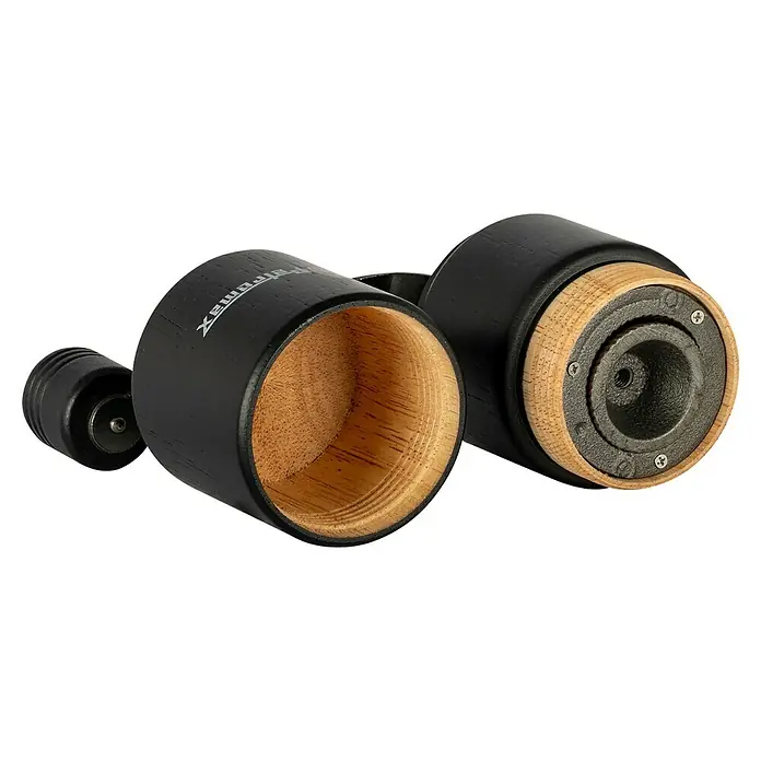 Petromax Kaffeemühle - Ø x H: 6 x 18 cm, Schwarz, Holz - Das Petromax Muhle mit schwarzem Holzgehäuse und hölzernem Mahlwerk ist ideal zum Mahlen von Gewürzen und Kaffeebohnen.