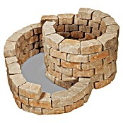 Min2C Kräuterspirale Mont Blanc (L x B: 160 x 140 cm, Beton, Beige/Braun)