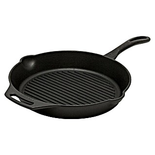Petromax Grillpfanne GP30 mit Stiel (Durchmesser: 30 cm, Höhe: 4,8 cm, Gusseisen)