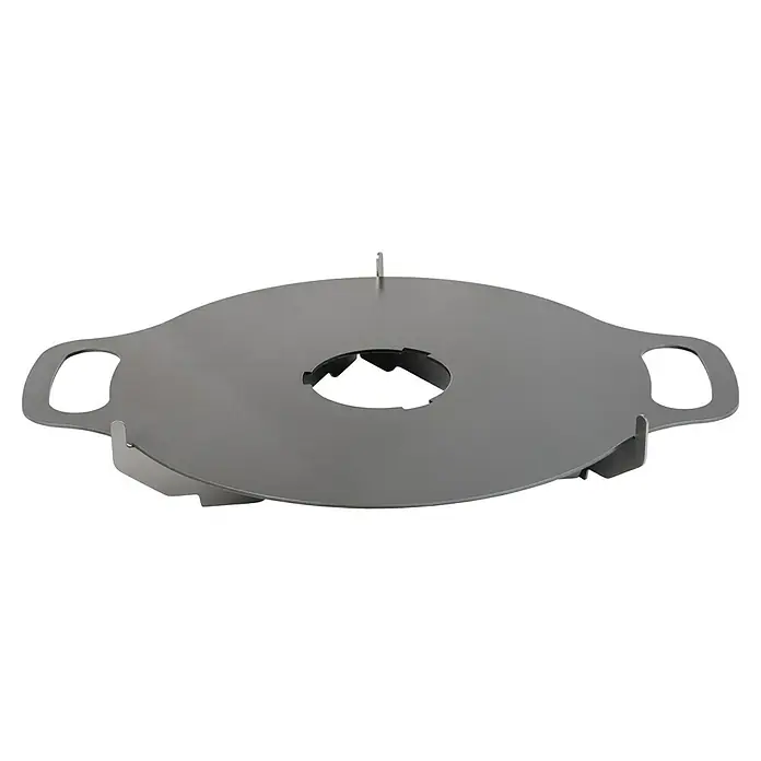 Petromax Grillplatte Atago - Durchmesser: 38,3 cm, Stahl - Aufnahmeplatte für Holzkohlegrill, Grillzubehör. Ideal zum Grillen mit Holzkohle, robust und langlebig.