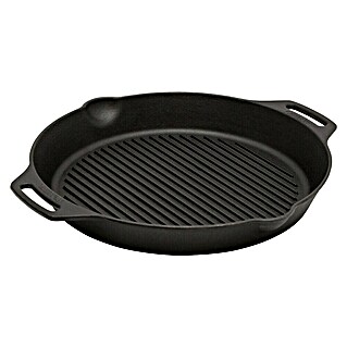 Petromax Grillpfanne GP35H (Durchmesser: 35 cm, Höhe: 5 cm, Gusseisen)
