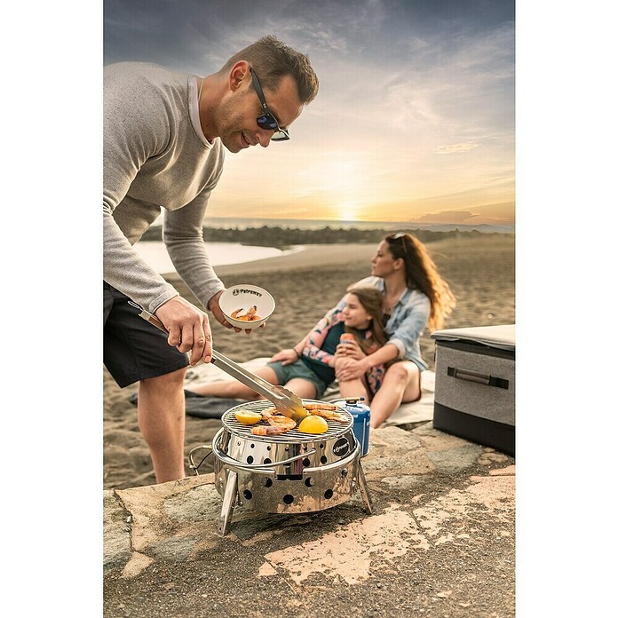 Petromax Gasgrill Atago (Durchmesser Grillfläche: 28 cm, Edelstahl) | BAUHAUS