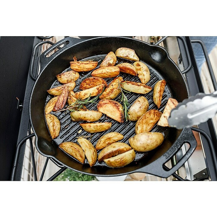 Petromax Grillpfanne GP35H (Durchmesser: 35 cm, Höhe: 5 cm, Gusseisen) | BAUHAUS