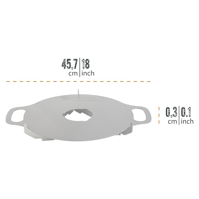 Petromax Grillplatte Atago (Durchmesser: 38,3 cm, Stahl) | BAUHAUS