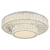 Globo Mucky Okrugla stropna LED svjetiljka  (50 W, Ø x V: 50 x 17,3 cm, Srebrna, Topla bijela) | BAUHAUS