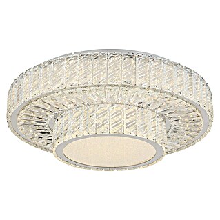 Globo Mucky Okrugla stropna LED svjetiljka (50 W, Ø x V: 50 x 17,3 cm, Srebrna, Topla bijela)