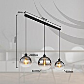 Globo Newcastle Viseća LED svjetiljka  (60 W, D x Š x V: 95 x 25 x 120 cm, Crna) | BAUHAUS
