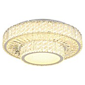 Globo Mucky Okrugla stropna LED svjetiljka  (50 W, Ø x V: 50 x 17,3 cm, Srebrna, Topla bijela) | BAUHAUS