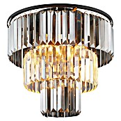Globo Naxis Deckenleuchte rund (40 W, Ø x H: 40 x 33 cm, Amber, Schwarz matt) | BAUHAUS