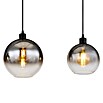 Globo Newcastle LED-Pendelleuchte (60 W, L x B x H: 95 x 25 x 120 cm, Rauch, Schwarz matt) | BAUHAUS