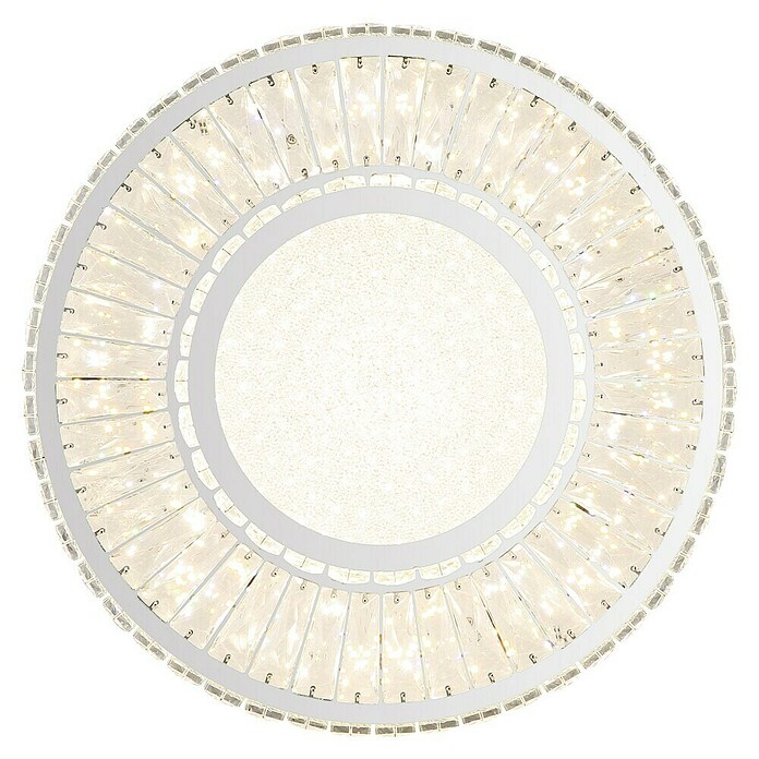 Globo Mucky Okrugla stropna LED svjetiljka  (50 W, Ø x V: 50 x 17,3 cm, Srebrna, Topla bijela) | BAUHAUS