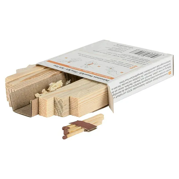 Petromax Anzünder Feuerkit - Holz - Petromax Feuerkit: Anzündhölzer und Zunder in einer Pappschachtel. Ideal für das einfache Entfachen eines Feuers im Outdoor-Bereich.
