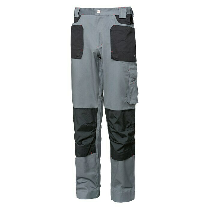 Industrial Starter Pantalones de trabajo Stretch (XL, Gris/Negro, Algodón: 97%, Spandex: 3%)