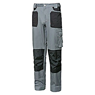 Industrial Starter Pantalones de trabajo Stretch (Algodón: 97%, Spandex: 3%, XL, Gris/Negro)
