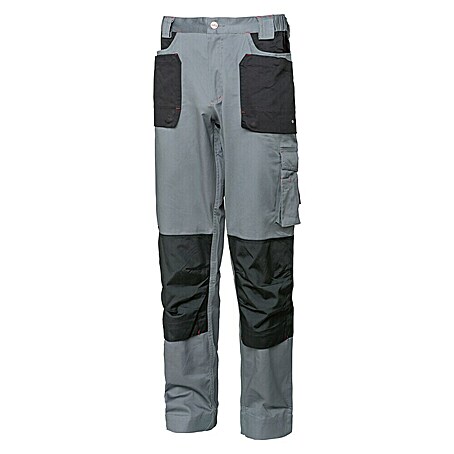 Industrial Starter Pantalones de trabajo Stretch (Caballeros, XL, Gris/Negro)