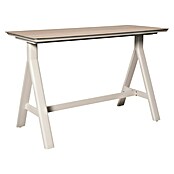 Garten-Stehtisch (L x B x H: 160 x 70 x 102 cm, Aluminium, Verbundwerkstoff, Rechteckig, Natural Warm Grey) | BAUHAUS
