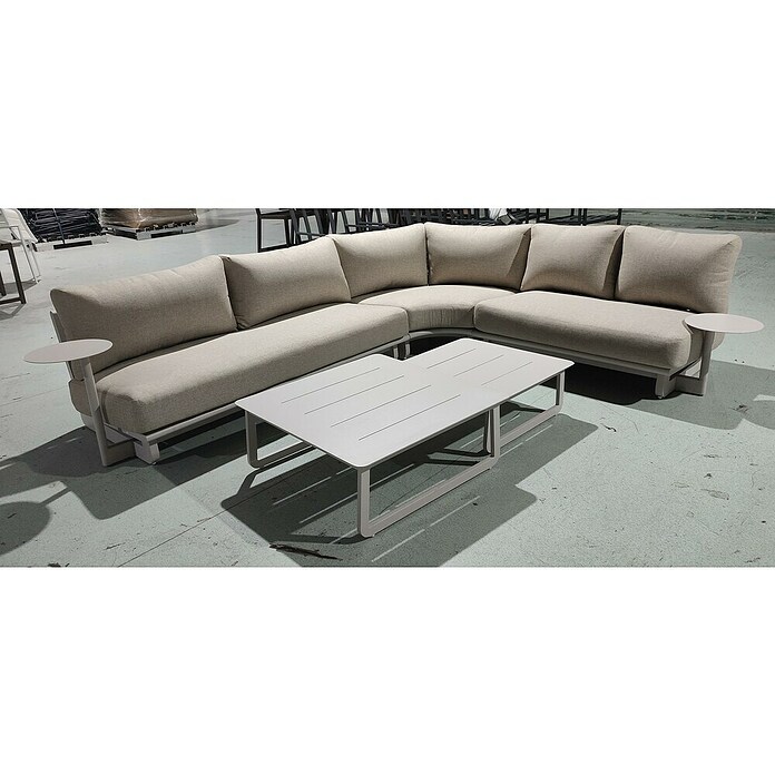 Loungemöbel-Set (7 -tlg., Aluminium, Polyester, Dust Nature) | BAUHAUS