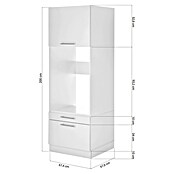 Respekta Waschmaschinenschrank Clara (L x B: 67,6 x 67,4 cm, Weiß, Waschmaschinenschrank) | BAUHAUS