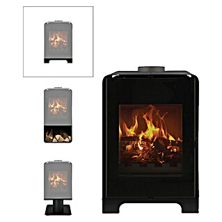 Livn Onderstel, frame Houtkachel Modula: laag (Zwart, l x b x h: 40,7 x 45 x 8 cm, Laag)