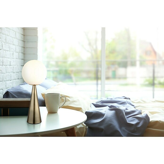 Globo Lámpara de sobremesa Pinpal (40 W, Ø x Al: 20 x 49,5 cm, Oro, Oro) | BAUHAUS