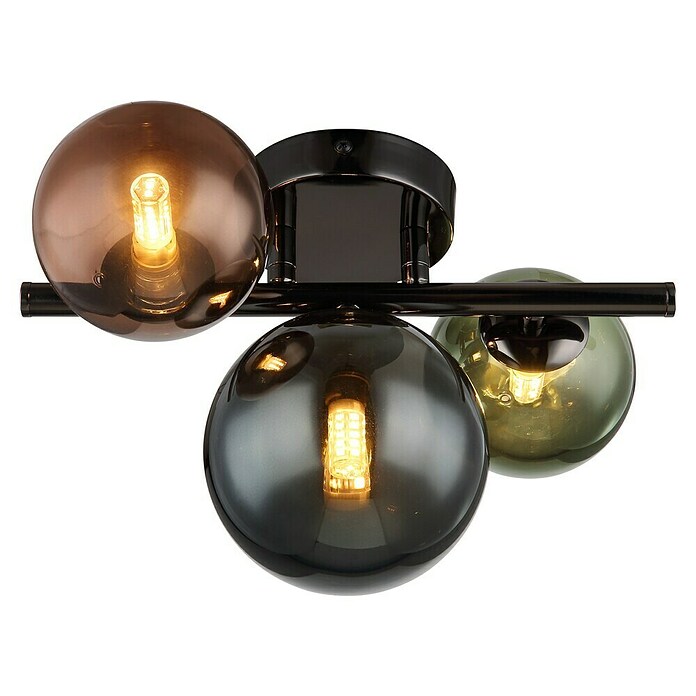 Globo Riha Stropna svjetiljka  (3,5 W, Ø x V: 28,3 x 18,9 cm, Raznobojno, Siva, Topla bijela) | BAUHAUS