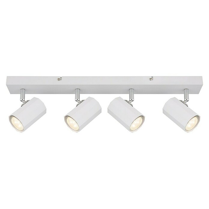 Globo James Regleta (25 W, L x An x Al: 53 x 6 x 14,5 cm, Blanco, GU10, Número de bombillas: 4 ud.) | BAUHAUS