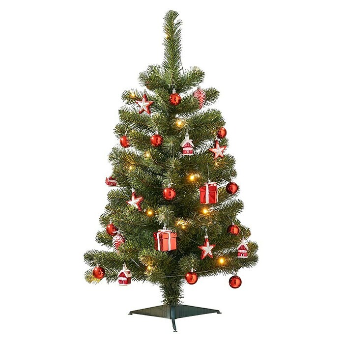 Künstlicher Weihnachtsbaum Joy (Höhe: 90 cm, Grün, LED-Beleuchtung) | BAUHAUS